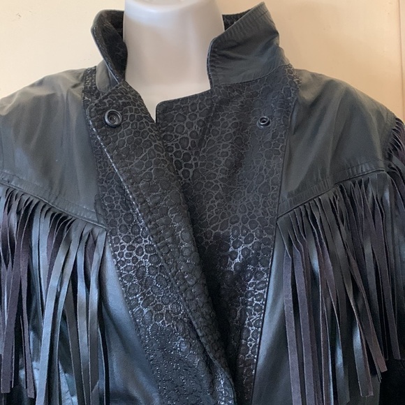 Global Identity black leather jacket size M - Picture 3 of 10